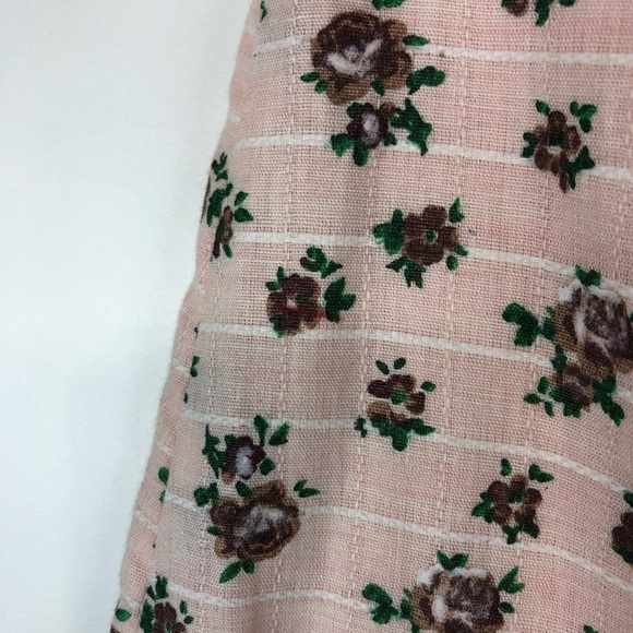 Majorelle Floral Pink MIDI Faux Wrap Skirt Small Draped - Picture 8 of 8